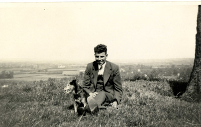 Sidney Male on Burrow Hill, sometime before 1939.