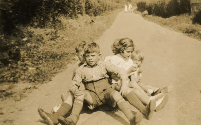 Playing on Burrow Hill