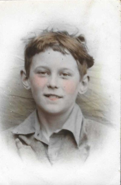 Charlie Stone as a boy.