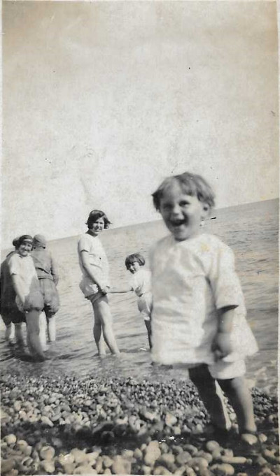 Charlie Stone as child.