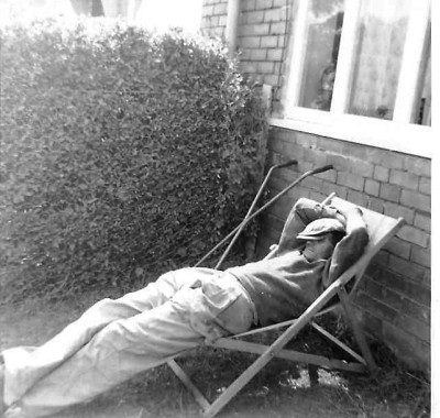 Charlie Stone asleep.