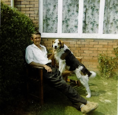 Charlie Stone and dog.