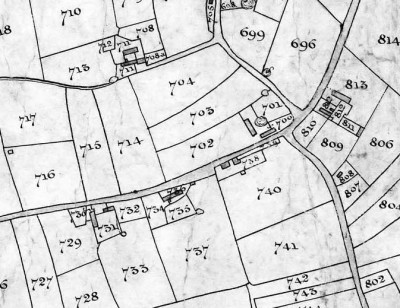 Tithe Map showing The Orchards, Stembridge