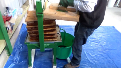 Pressing Cider Apples at Four Winds
