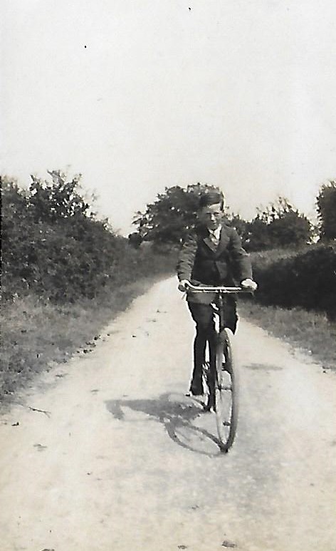 Charles Duck on bike
