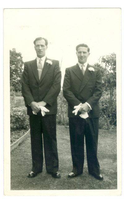 Elliott Family men in wedding clothes