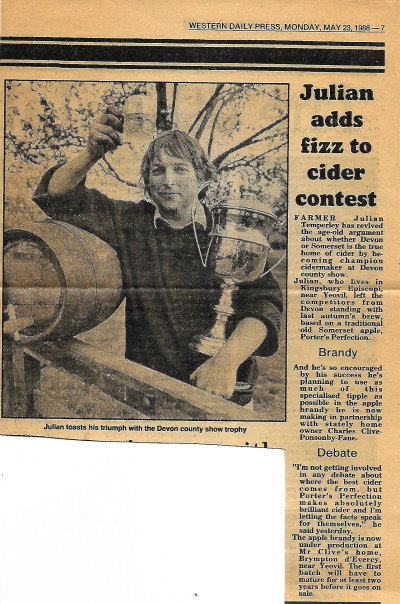 Champion Cider Maker at Devon Show