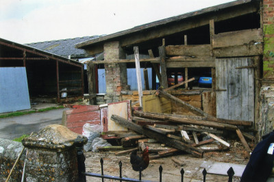 Old farm buildings at May Farm