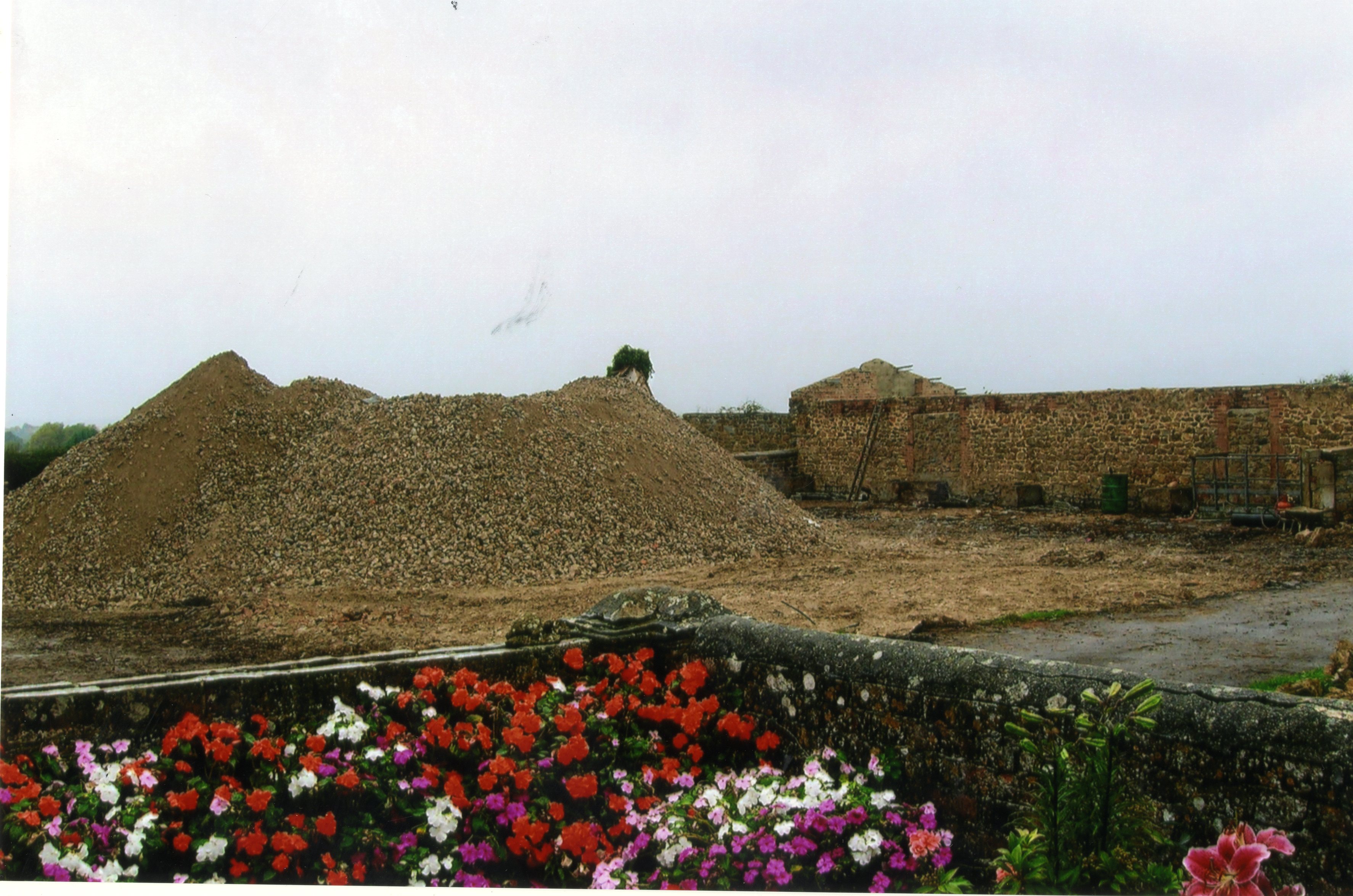 Demolition of May Farm buildings.