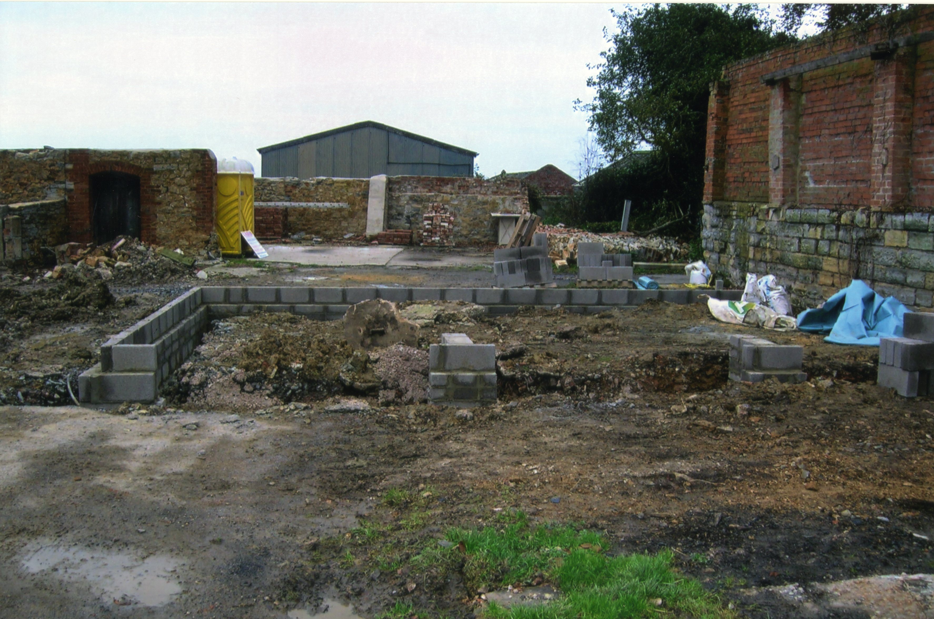 New build commences out of the ground.