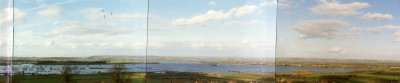 West Moor in flood panorama