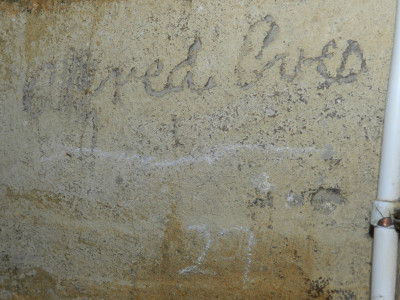 Alfred Eves graffiti in Church