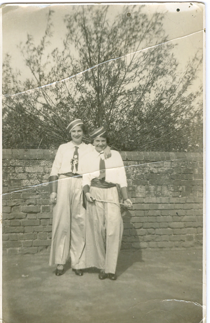 Two majorettes