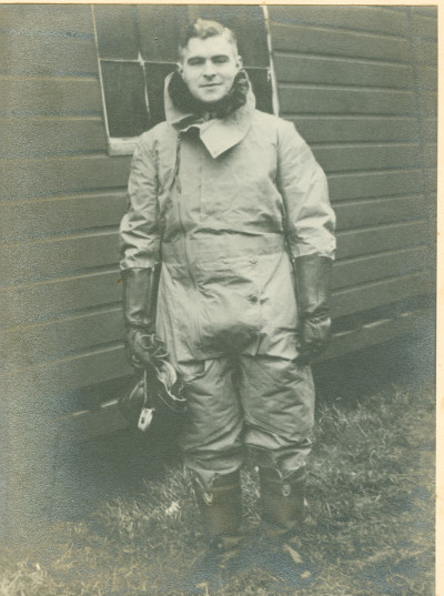Jack Parris in flight kit.