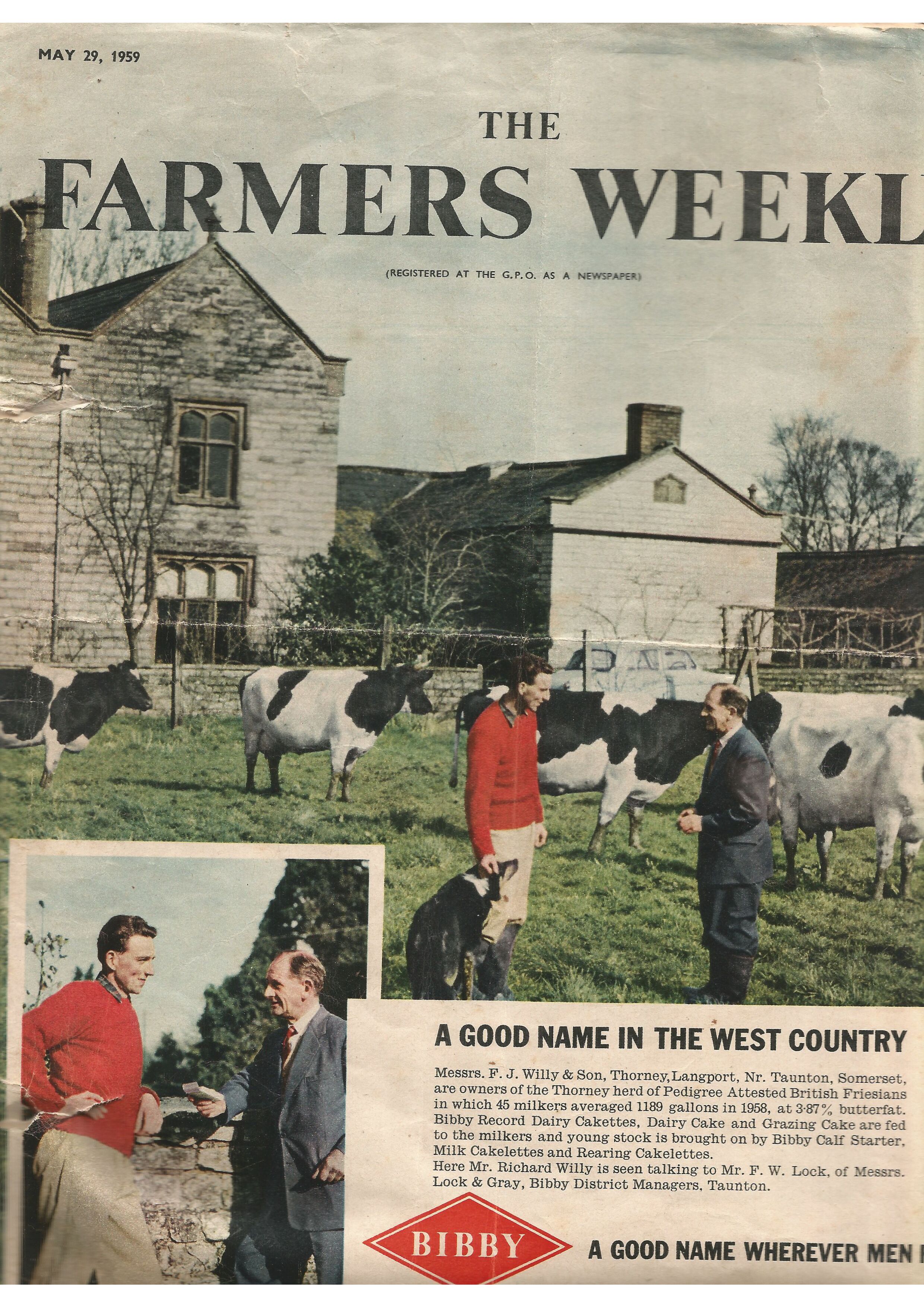 Richard Will Farmers Weekly Advert