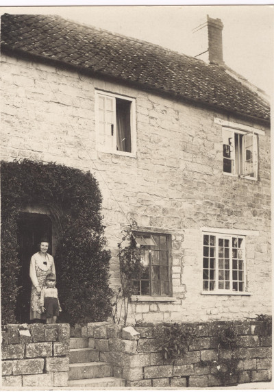 Graham Bradford & mother at Greystones Cottage