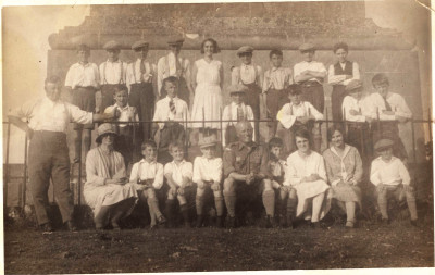 Unknown Group at Pinsett Monument