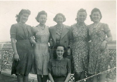 Workers from the Green Hut at Gloving Factory