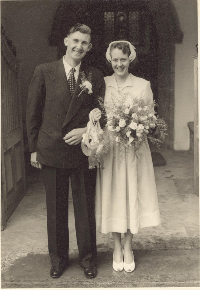 Cliff Lock & Beryl Stone Wedding Day
