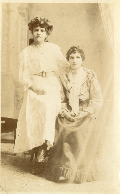 Dora Manning with older woman - her mother possibly