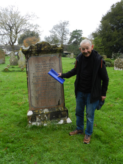 Gerry Brown in St Martin's Churchyard
