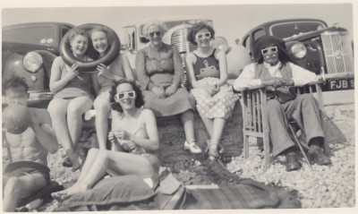 Reed family at West Bay 1950