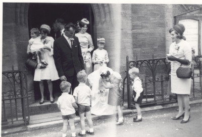Wedding of Hugh & Sandra Male nee Vaughan 1967.