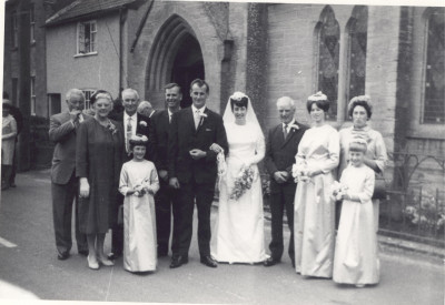 Hugh & Sandra Male wedding day 1967.