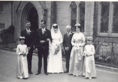 Wedding of Hugh & Sandra Male nee Vaughan 1967.