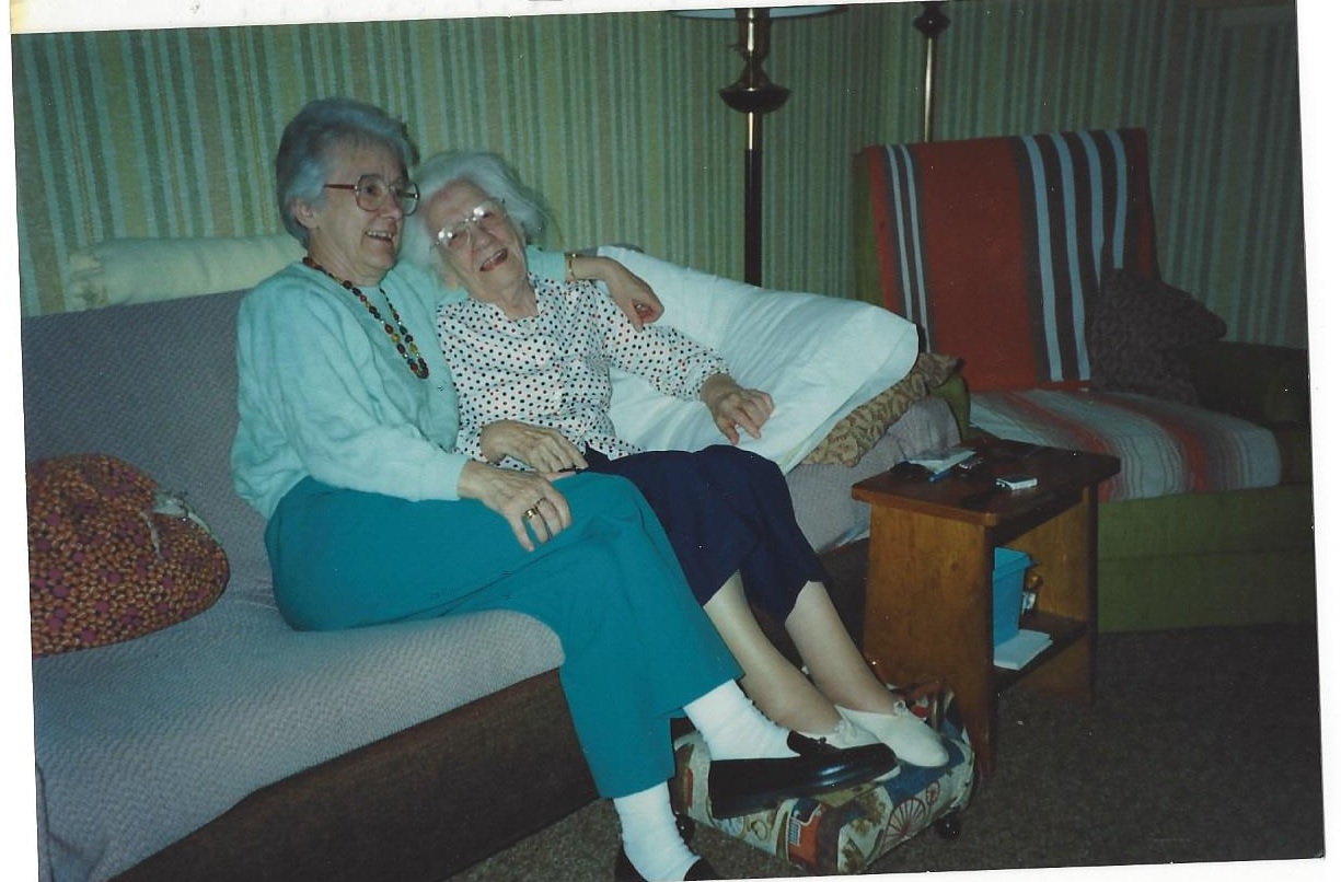 Helen Morris nee White left and Edith Priscilla Reed