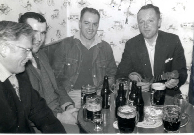 Group of men at The Rusty Axe