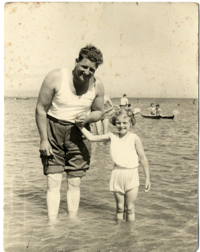 John- Jack Bunston at Weymouth with daughter Jen.