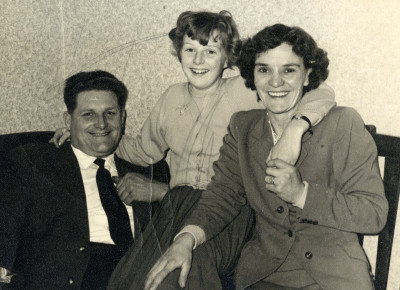 Jen Tucker and parents at Rusty Axe.