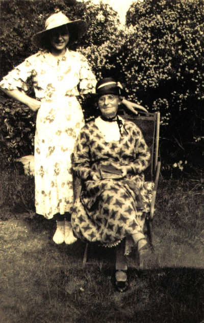 Iris Wilkie with Grandmother Mary