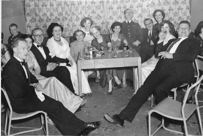 At Ilton Merryfield Officers Mess : Jack & Nellie Bunston.
