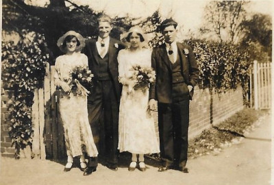 Ena Tilley Wedding Day  bridesmaids 1931.