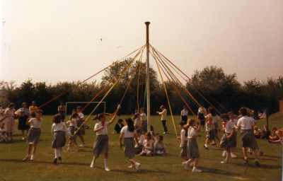 Maypole Dancing for the May Festival