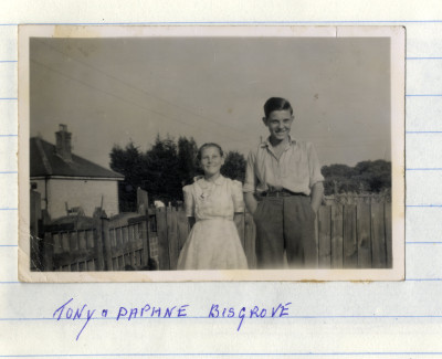 Two children by gate