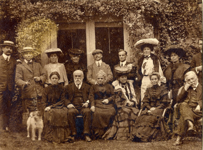 Bradford Family Group outside Thorney House
