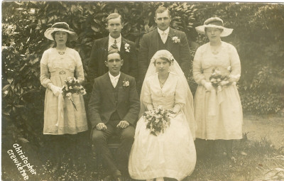 Wedding day group photo.