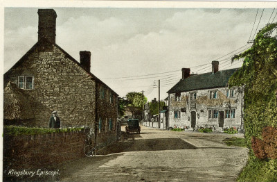 Tinted postcard - Kingsbury Episcopi