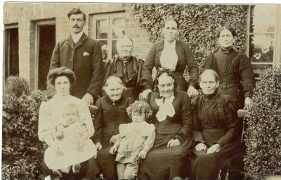 The Talbots outside of The Barracks, now Church View.