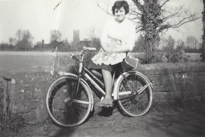 Gillian Withers on bike