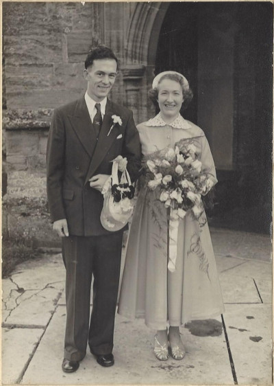 Marriage of John White & Rhona Bowyer