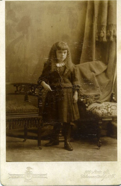 Lela Male as Child in Studio Photo