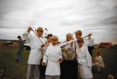 Children in chef fancy dress