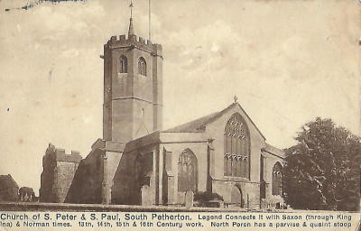 Post Card of Church of St.Peter & St.Paul South Petherton