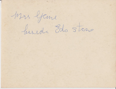 Reverse of 1257  - Mrs Gane Beside Ed's Stone