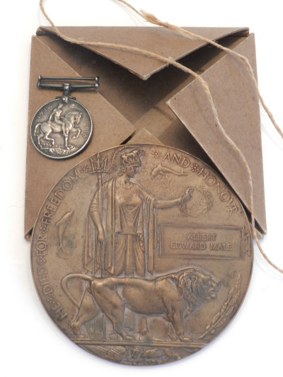 WW1 Plaque and Medal