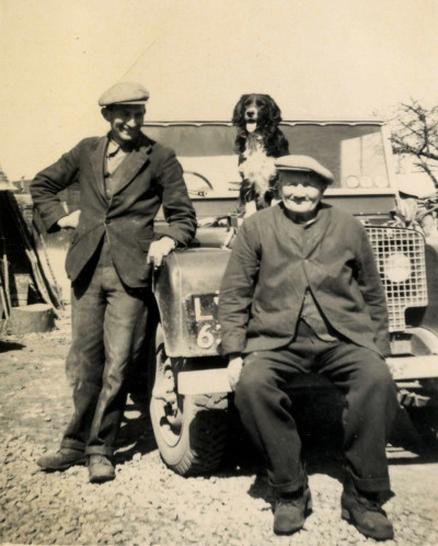 The Locks, a dog and a Land Rover